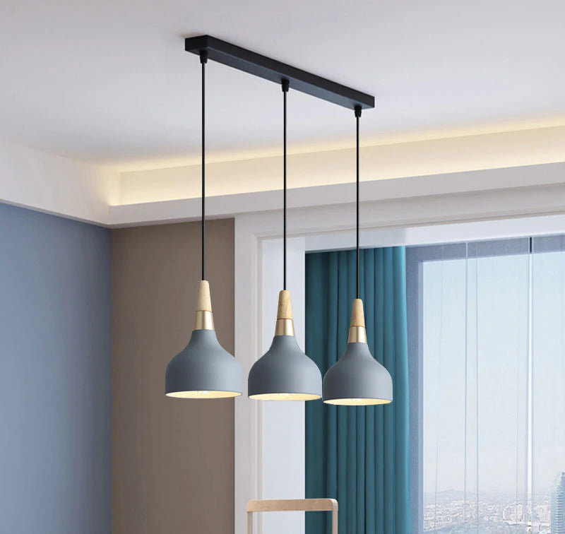 Nordic chandelier restaurant new creative single disc lamp modern minimalist macaroon art bar bedside chandelier