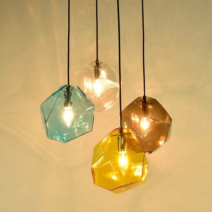 Modern Minimalist Pendant Lights Creative Colorful Glass Pendant Lamps Restaurant LED Lamps Indoor Home Lighting