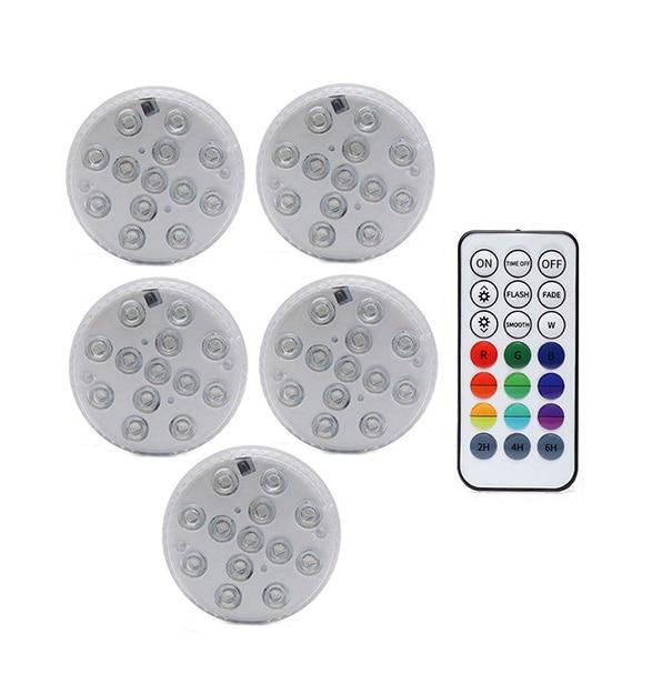 Upgrade Magnet RGB Submersible Light IP68 13LEDs Underwater Night Lamp Outdoor Vase Bowl Pond Swimming Pool Decor Lamp