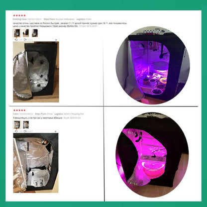 Plant Grow Tents Growing Tent For Indoor Grow Light Accessories Hydroponic Grow Box Grow Tent Mylar+Ratchet Hangers