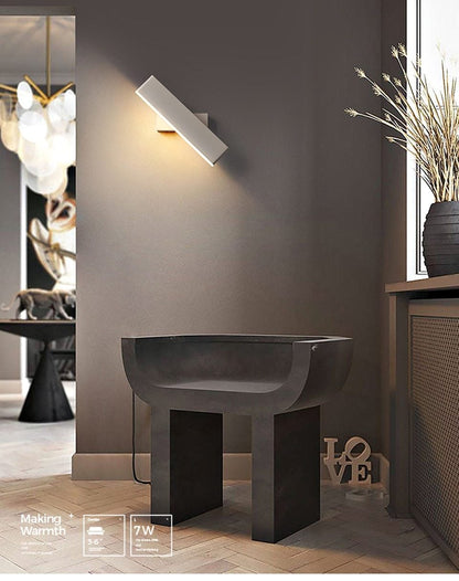 Led indoor wall lamps rotation adjustable switch modern wall sconce with switch stair wall light fixture hallway led wall sconce