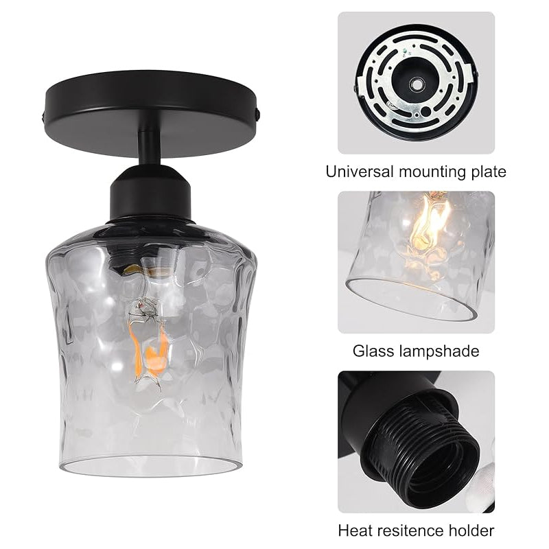 Nordic E27 Ceiling Lamps LED Modern Glass Ceiling Chandelier Bedroom Villa Restaurant Gallery Living Room Indoor Lighting