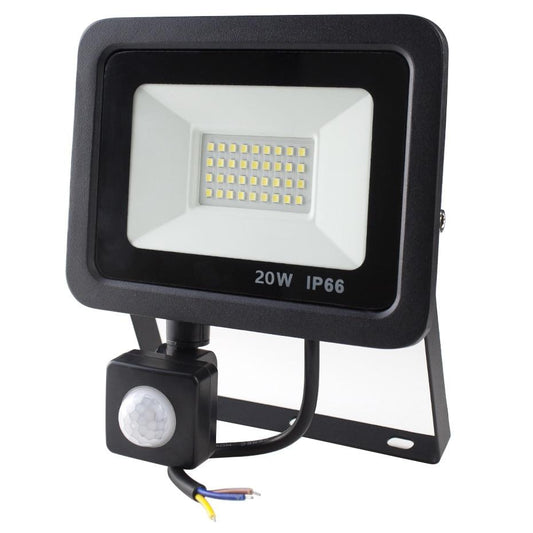 LED PIR Motion Sensor Adjustable Flood Light 10W 20W 30W 50W Waterproof IP66 Floodlight Garden Spotlight Outdoor Wall Lamp