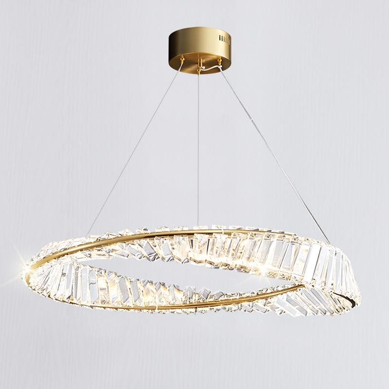 Creative Chandelier Simple American Crystal Living Room Lamp
