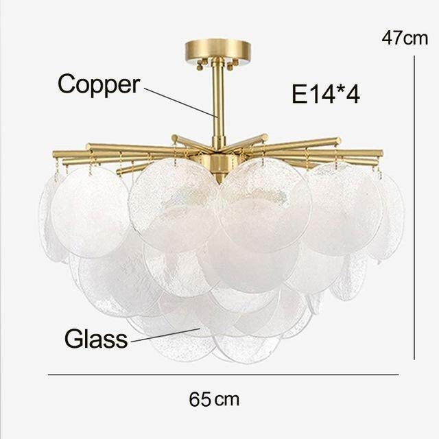 Modern Pendant Light Living Room Minimalist Copper Lighting Dining  Pendant Lamp Bedroom Brass Pipe Erected Lamp Kitchen Fixture