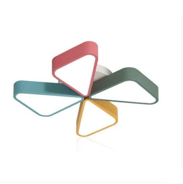 Kids BedroomCeiling Lamp LED Metal Iron Acrylic Color Windmill Children  Living Room Decoration Light Fixture