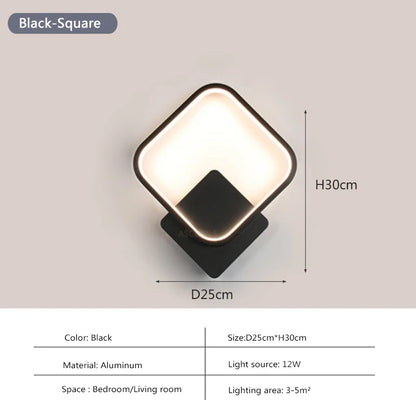Modern LED Wall Lamp Nordic Wall Light Decor Fixture Minimalist Wall Sconce Led Illumination