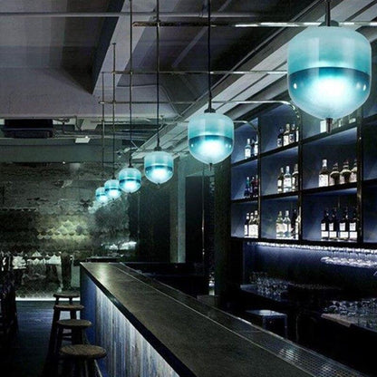 Nordic Art Venice Flow Lake Gradual Glass Chandelier Blue Chromatography Italian Design Lustre Avize Modern Salon