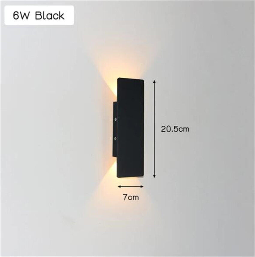 Modern Led Waterproof Outdoor Up Down Wall Lamp IP65 Aluminum 18w LED Wall Light Indoor Decorated Wall Sconce