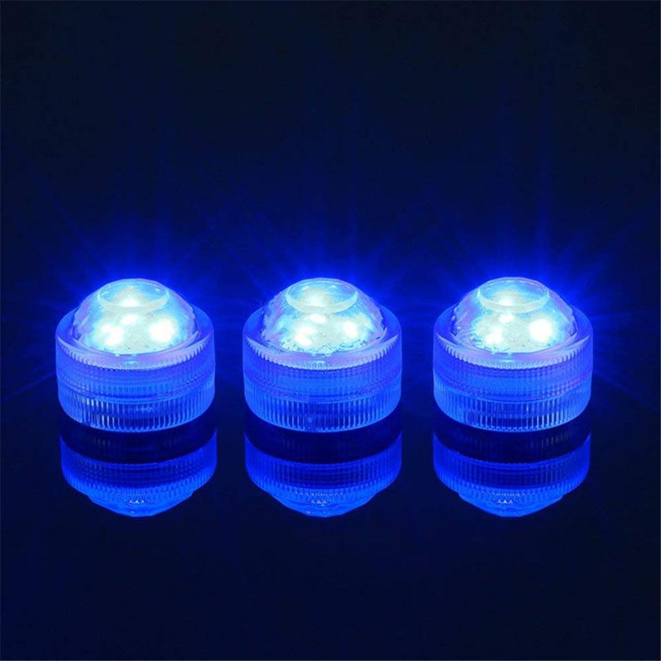 Battery Powered RGB Submersible LED Light IP68 Waterproof Underwater Led Light Night Lamp for Fish Tank Pond Wedding Party Light
