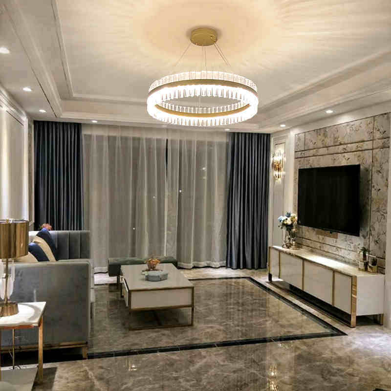 Luxury Crystal Pendant Light Living Room Led Pendant Lamps Dining Room Modern Hanging Lighting Bedroom Crystal Kitchen Fixtures