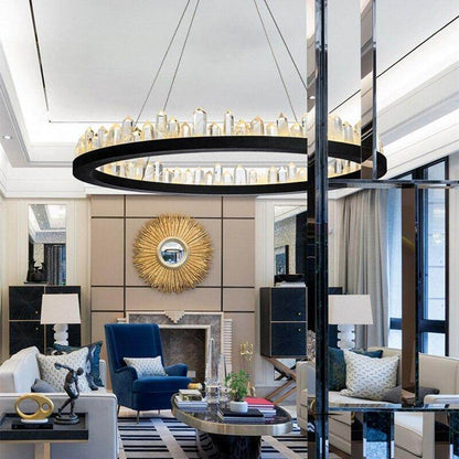 Modern Chandelier Lustre LED Living Room Crystal Lamp Hotel Villa Exhibition Hall Art Decoration LED Crystal Chandeliers Pendant