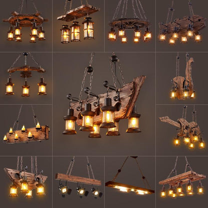The Coffee Restaurant Bar Bar Has A Retro Idea of American Chandeliers