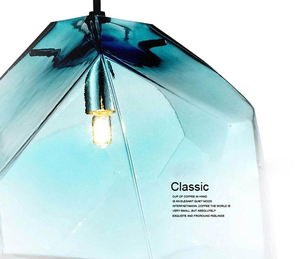 Modern Minimalist Pendant Lights Creative Colorful Glass Pendant Lamps Restaurant LED Lamps Indoor Home Lighting