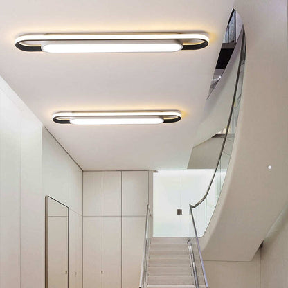 400/600/800mm Modern Led Ceiling Lights For Bedroom Carridor Foyer Black+White Painted Ceiling Lamp Fixtures 90-260V