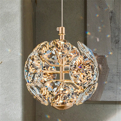 Modern K9 Pure Crystal Bedside Small Chandelier Light Lluxury Crystal Wall Lamp Corridor Ceiling Lamp Bar Decoration Noble Lamps
