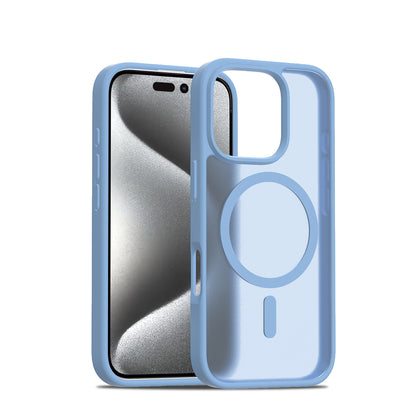 Translucent Matte Phone Case For iPhone 17 Pro Max Air 16E 15 Plus 16 Pro For Magsafe Wireless Charging Protector Cover