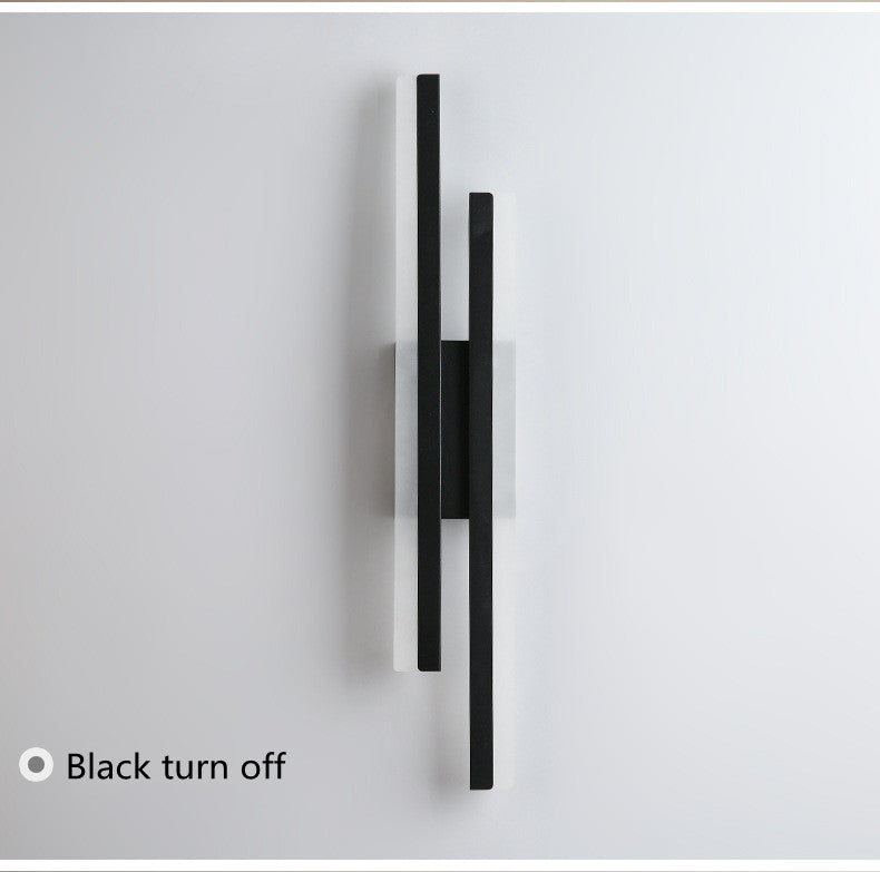 LED Bedroom Wall Lamp Wall Sconces Copper Line Pipe Acrylic Lampshade Indoor Lighting for Living Room Corridor Light Fixture