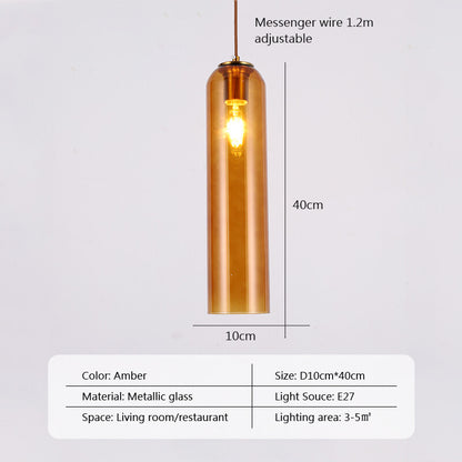 Nordic Pendant Lights iron Glass Lampshade Modern E27 LED Interior Wall Light for Bedside Bedroom Dining Table Living Room