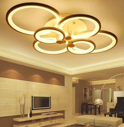 Surface Mounted Modern Led Ceiling Lights For Living Room Bed Room Light White/Brown Plafondlamp Home Lighting Led Ceiling Lamp