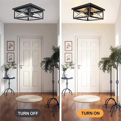 Modern LED Ceiling Lights Industrial Iron Black Nordic Minimalist Home Decoration Living Room Dining Room Ceiling Lamps Lighting