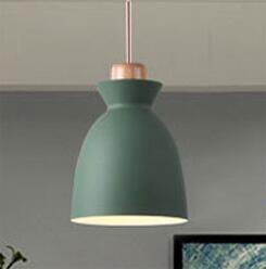 Nordic simple modern bedroom personality bar creative wrought iron color dining restaurant chandelier solid wood lamp