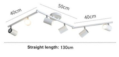 Black White Ceiling Lamp Lighting Angle adjustable Spotlights GU10 Spot Lights Bulb for Store Shop Showroom lighting New Arrival