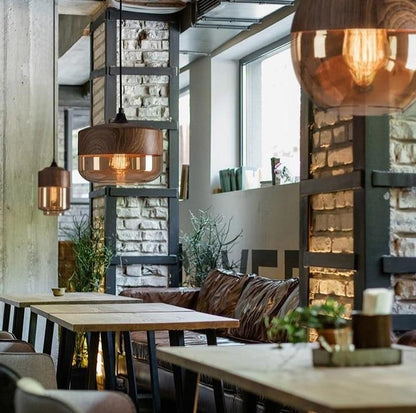 Glass Nordic Modern Pendant Lamp Dinning Room Bar Cafe Loft Vintage Light Hanging Lights Industrial Lighting Fixtures LED