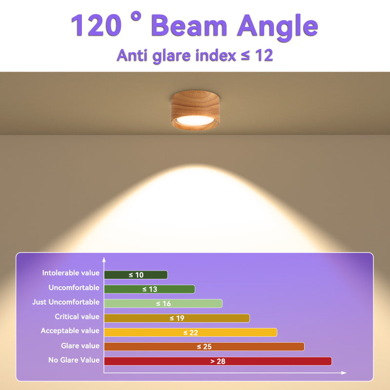 Downlight Wooden Ceiling Lamp 220V Indoor Decor Lamps Room Lighting Living Room Corridor LED Down Lights
