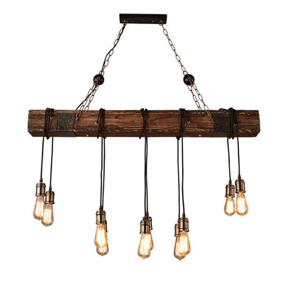 American retro Boat Wooden chandelier creative personalized wooden Chandelier