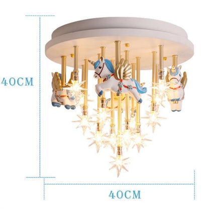 Creative Star Warm Children's Bedroom Ceiling Lamp