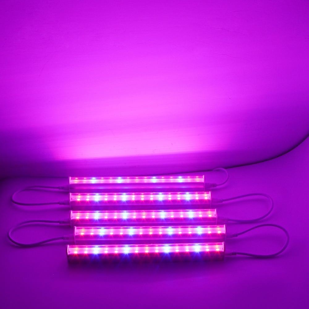 Full Spectrum Led Grow Light T5 Tube EU US Plug LED Phyto Lamps Grow LED Lamp Bar Light Hydroponic Plant Growth Light