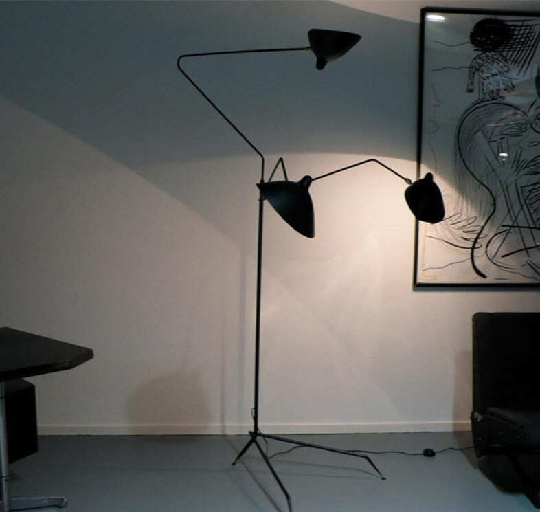Nordic DaWn Spider Serge Mouille Floor Lamp Modeling Bedroom Industrial standing Lamp Simple Living Room Led Floor Light Fixture