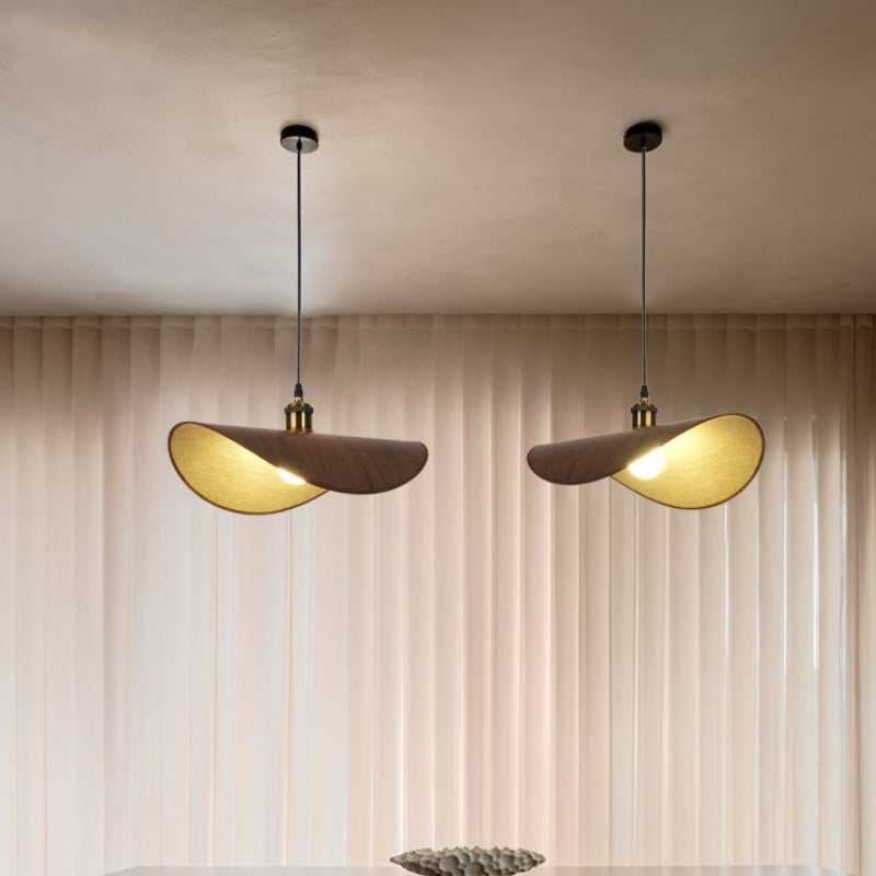 Wabi Sabi Minimalism E27 Led Pendant Light Retro Hat Led Hanging Lamp Dining Room Nordic Suspend Lamp Led