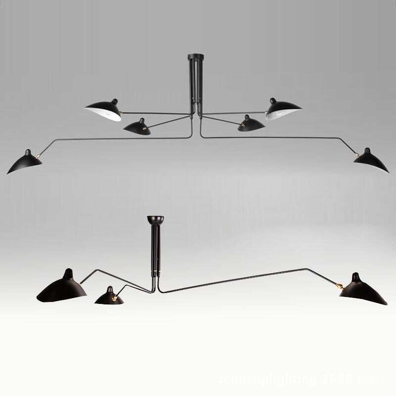 Modern Multi Heads Nordic Retro Pendant Lamps Stores Restaurants Designer Creative Pendant Light For Decoration