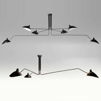 Modern Multi Heads Nordic Retro Pendant Lamps Stores Restaurants Designer Creative Pendant Light For Decoration