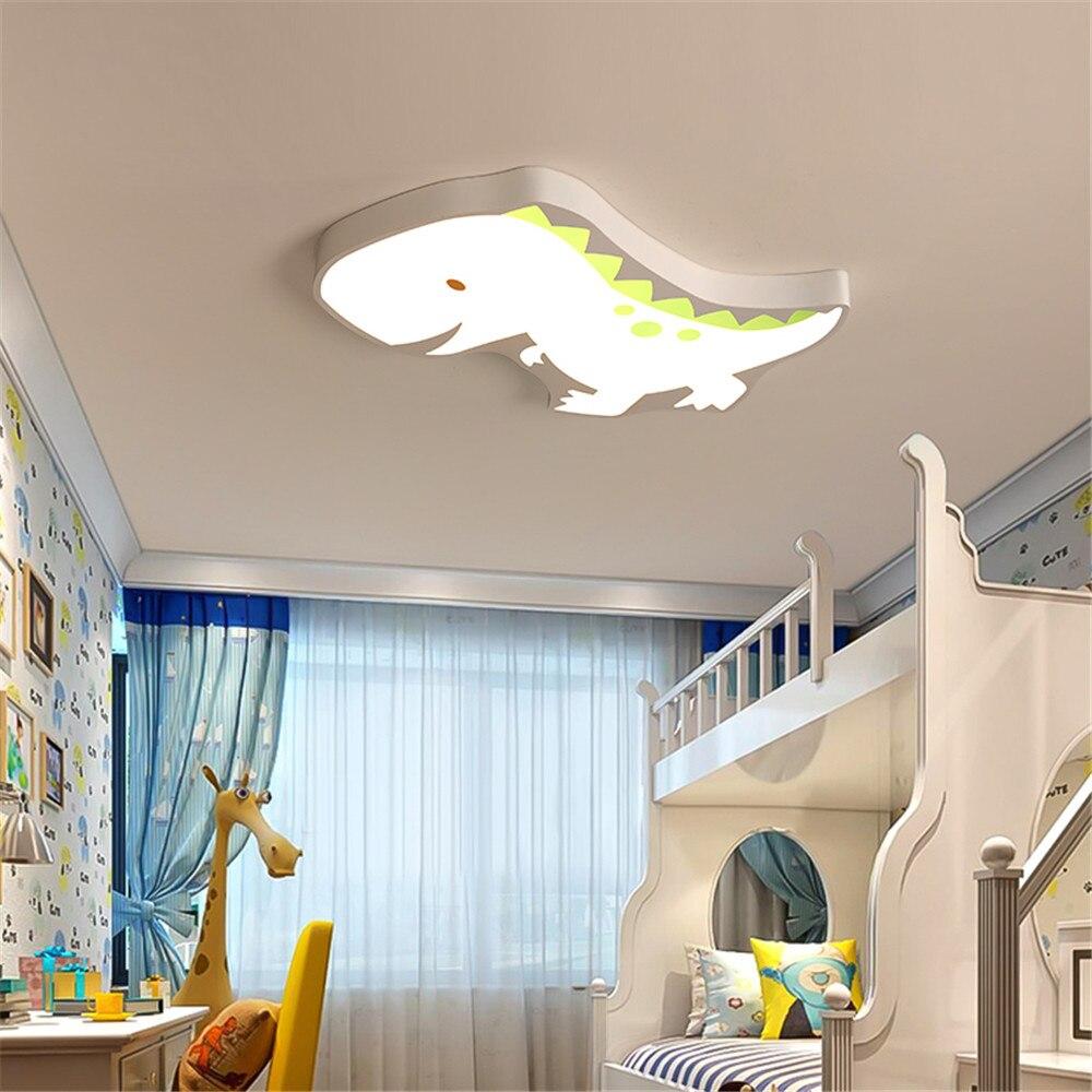 Modern Kids Room The Dinosaur LED Lamp Ceiling Light Cartoon Light Boy Gril Bedroom  Colorful Lighting Fixture