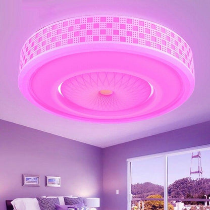 LED Colorful 2.4G Remote Touch Control Ceiling Light 12W 24W 36W RGB+Warm White+Cold White Dimming Light For Living room