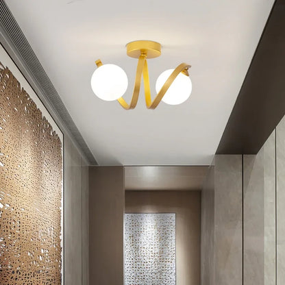 Modern Glass Ceiling Lights Indoor Lighting  Balcony Entryway Cloakroom Fixtures
