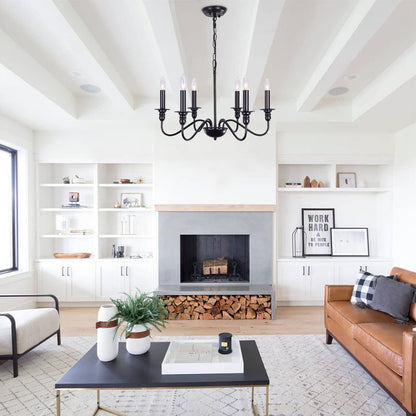 Retro Loft Living Room Chandelier Lighting E14 Vintage American Style Ceiling Chandelier Household