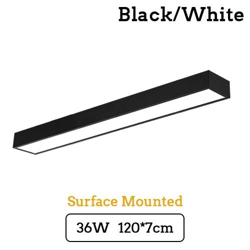 LED Strip Light Splicing Office Chandelier Indoor Surface Mounted Conference Room Exhibition Hall Workbench Hanging Line Light