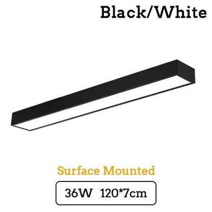 LED Strip Light Splicing Office Chandelier Indoor Surface Mounted Conference Room Exhibition Hall Workbench Hanging Line Light