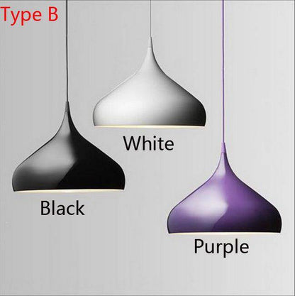 Modern Metal Pendant Lighting Fixtures For Home Restaurant Dining Room Kitchen Decor E27