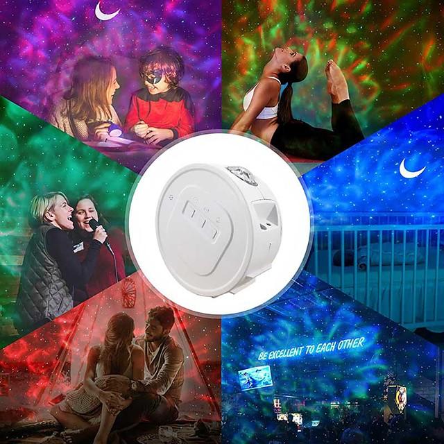 Star Sky Projector  LED Galaxy Night Light Moon Stars Nebula Ocean Lamp Galaxy Projector Rotation Light