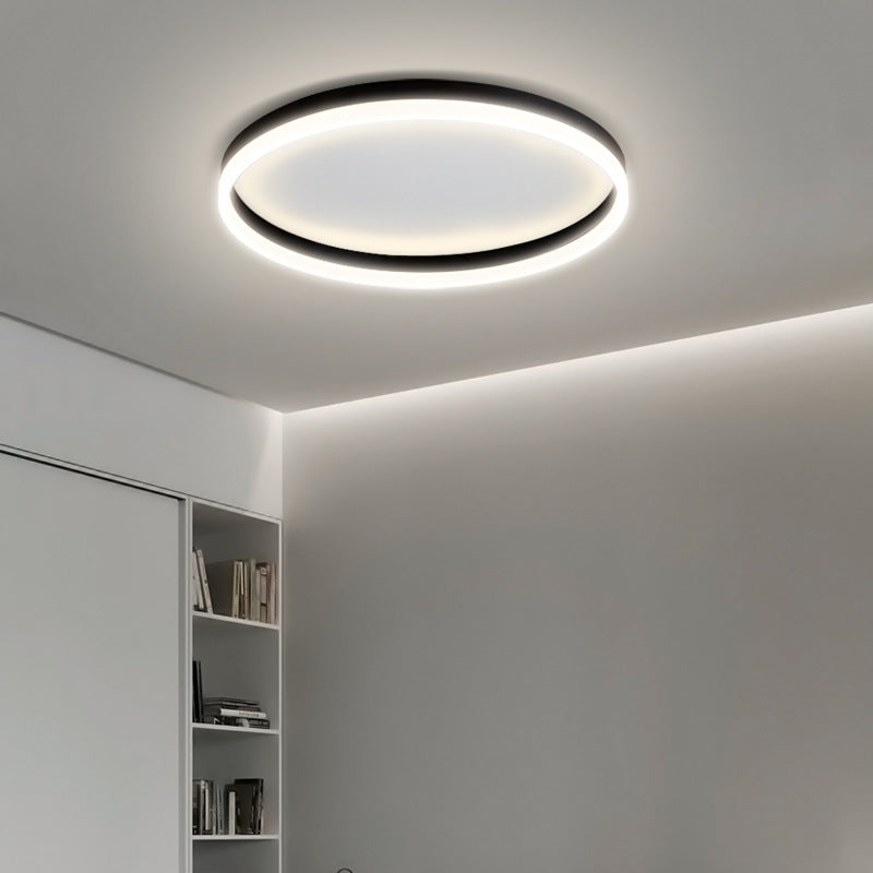 Modern Bedroom led Ceiling Lights Round Remote Control Dimmable led Living Room Ceiling Light White/Black Indoor Ceiling Lights