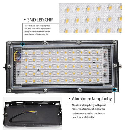 2pcs 50W LED Flood Light AC Projector IP65 Waterproof Floodlight Spotlight LED Street Lamp Outdoor Light Lighting