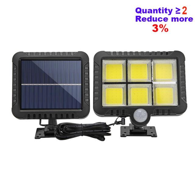 120LED COB Solar Light Outdoor Motion Sensor Wall Light Waterproof Garden Lamp Spotlights Emergency Pathway Street Security Lamp