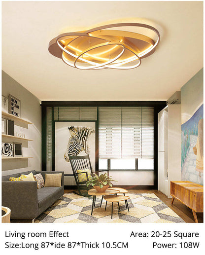 Oval Led Ceiling Lights Luminaire Plafonnier For Living Room Kitchen Bedroom Lampen Modern Light Fixtures Verlichting