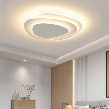 New Arrival Minimalist Oval Smart Ceiling Light | Artistic Lighting for Living Room & Master Bedroom