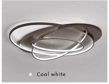 Coffee&White Body Modern Led Ceiling Lights AC Art Decoration LED Ceiling Lamp For Living Room Bedroom Dining Room Lamp